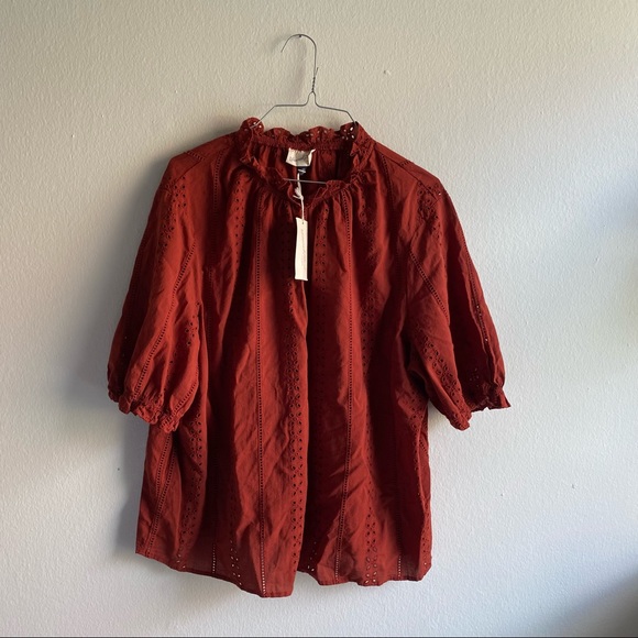 Universal Thread NWT Blouse Burnt Orange XXL - Picture 4 of 4